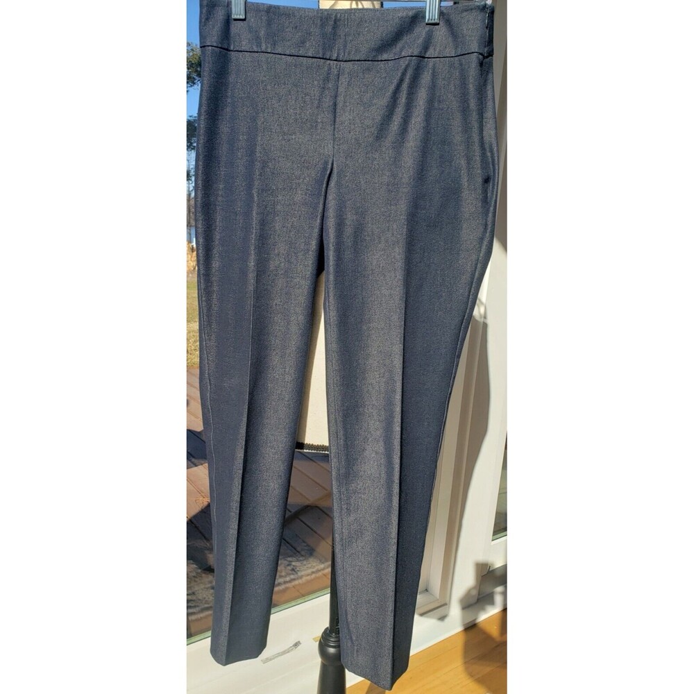 Talbots Women’s Size 2 Chatham Navy Blue Ankle Side Zip Pants EUC - Picture 1 of 13